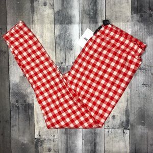 "Red Gingham" Leggings
